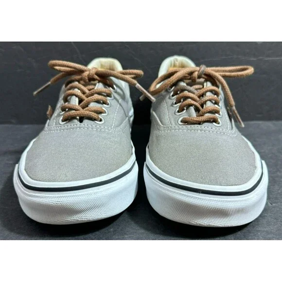 Vans Era Canvas and Leather Gray & Brown Skate Shoe Women's Size 8 - Picture 3 of 9